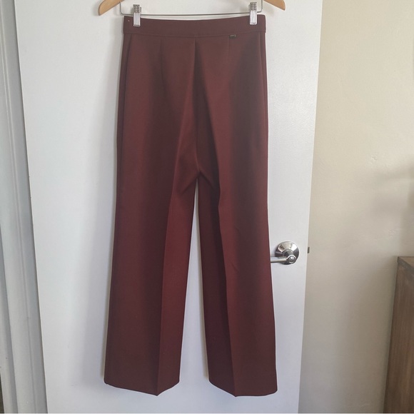 Vintage 60s Levi Strauss & Co Pants Trousers High Waisted Burgundy Maroon Mod - Picture 10 of 11